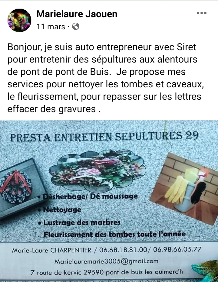 Entretien sépulture